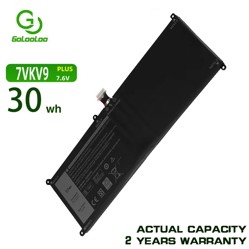 Golooloo 7VKV9 9TV5X Laptop Battery For DELL Latitude XPS 12 7000 7275 9250 Notebook Battery 7VKV9 7.6V 30Wh
Golooloo 7VKV9 9TV5X Laptop Battery For DELL Latitude XPS 12 7000 7275 9250 Notebook Battery 7VKV9 7.6V 30Wh