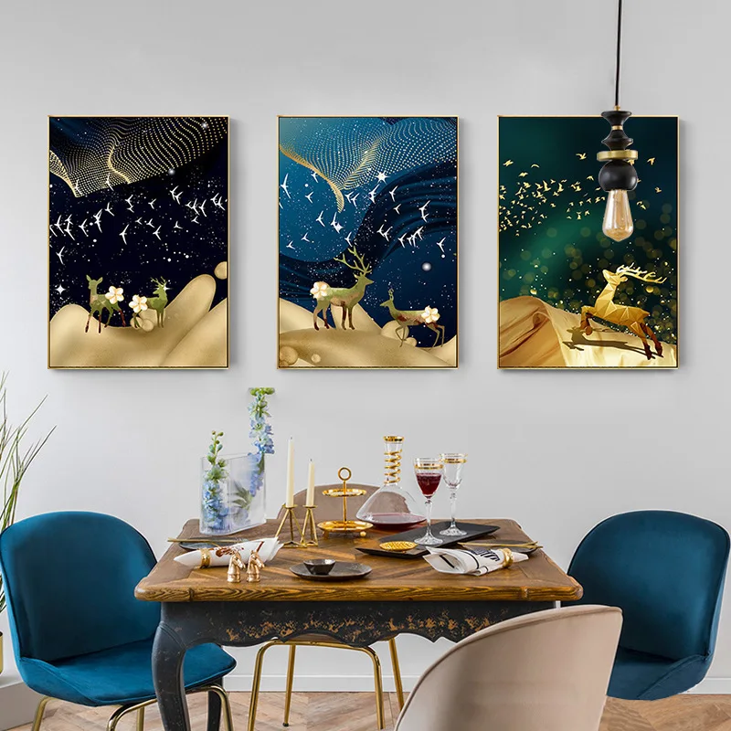 Abstract Natural Scenery Tree Animal Elk Giraffe Moon Starry Sky Canvas Painting Wall Picture Poster Living Room Sofa Decoration
Abstract Natural Scenery Tree Animal Elk Giraffe Moon Starry Sky Canvas Painting Wall Picture Poster Living Room Sofa Decoration