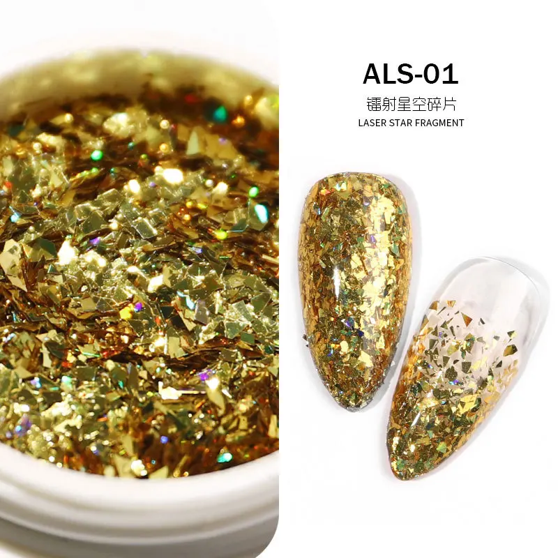 Nail Art Irregular Discoloration Laser Star Fragment Flash Symphony Sequins Nail Patch Nail Decoration Nails Accessories
Nail Art Irregular Discoloration Laser Star Fragment Flash Symphony Sequins Nail Patch Nail Decoration Nails Accessories