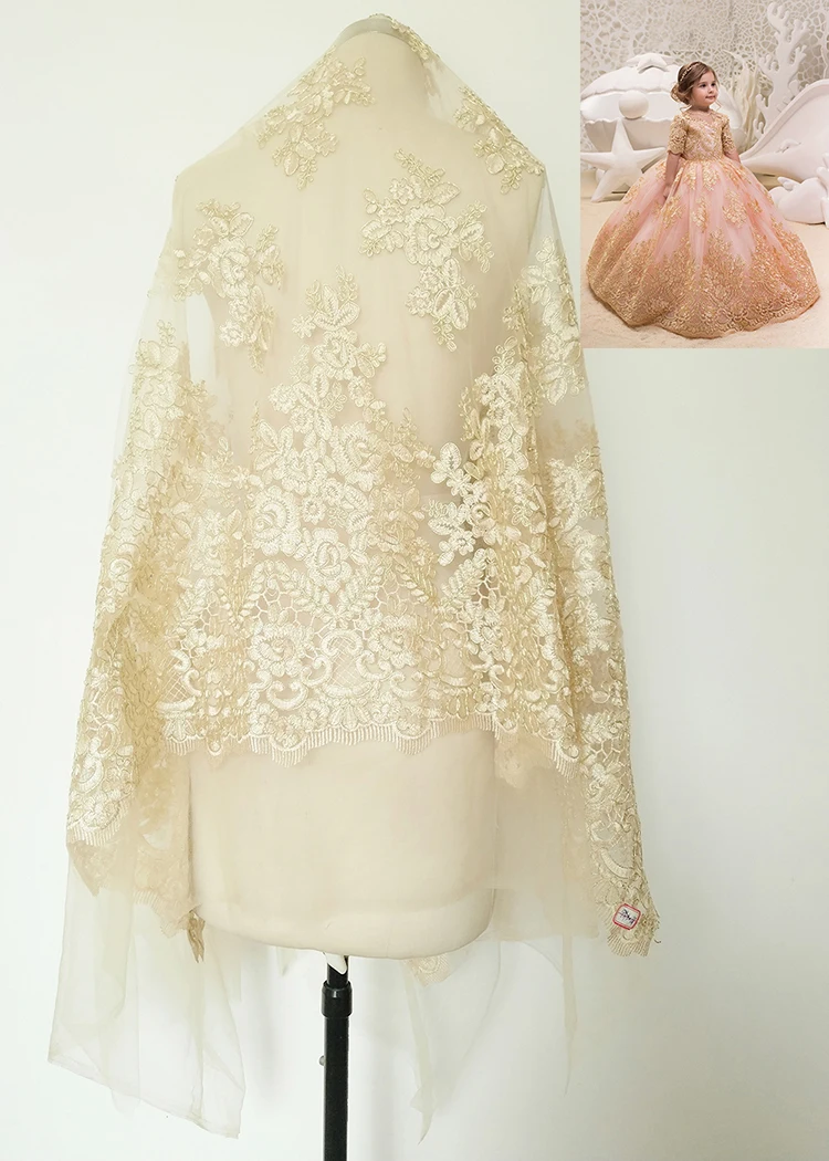 1 Yard Gold Lace Luxury Wedding Lace Fabric Scalloped Embroidered Eyelash Car Bone Lace Accessories
1 Yard Gold Lace Luxury Wedding Lace Fabric Scalloped Embroidered Eyelash Car Bone Lace Accessories
