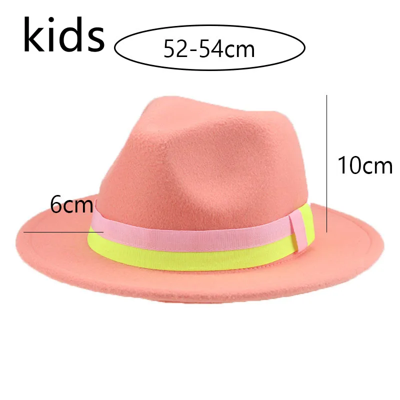 New Kids Hat Solid Small 52cm Fedoras Band Patchwork Child Hats Outdoor Formal Church Boys Girls Fedora Hat Sombreros De Mujer
New Kids Hat Solid Small 52cm Fedoras Band Patchwork Child Hats Outdoor Formal Church Boys Girls Fedora Hat Sombreros De Mujer