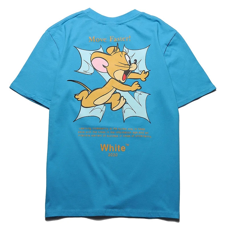 Inschao brand off co branded cartoon mouse print short sleeve young couple T-shirt student sports cotton tee
Inschao brand off co branded cartoon mouse print short sleeve young couple T-shirt student sports cotton tee