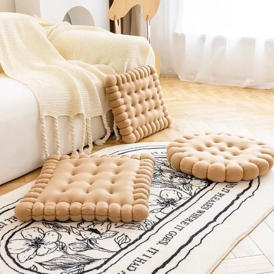 Biscuit Shape Pillow Floor Seating Cushion Throw Pillow Biscuit Shaped Stress Resistant Plush Sofa Cushion for Home Decoration
Biscuit Shape Pillow Floor Seating Cushion Throw Pillow Biscuit Shaped Stress Resistant Plush Sofa Cushion for Home Decoration
