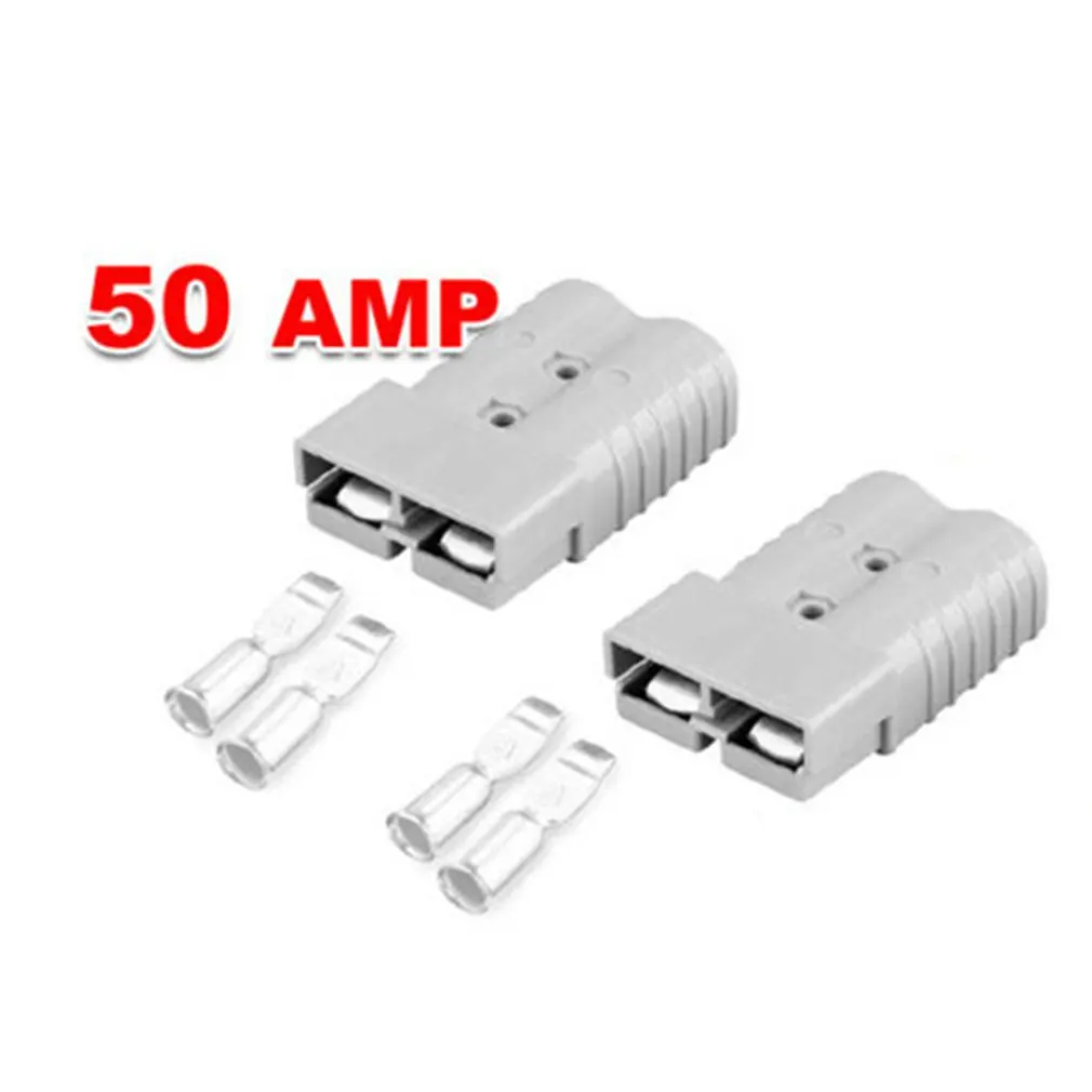 12-24V 50 Amp 6Awg 2 pcs Anderson Style Plug Connectors Dc Power Tool Forklift Battery Charging Plug 50A Connector
12-24V 50 Amp 6Awg 2 pcs Anderson Style Plug Connectors Dc Power Tool Forklift Battery Charging Plug 50A Connector