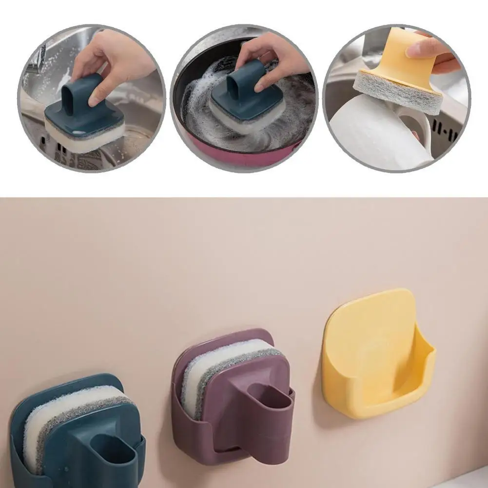 Simple 1 Set Durable Pot Sponge Brush with Handle Cleaning Tool Convenient Sponge Brush Stable for Home
Simple 1 Set Durable Pot Sponge Brush with Handle Cleaning Tool Convenient Sponge Brush Stable for Home