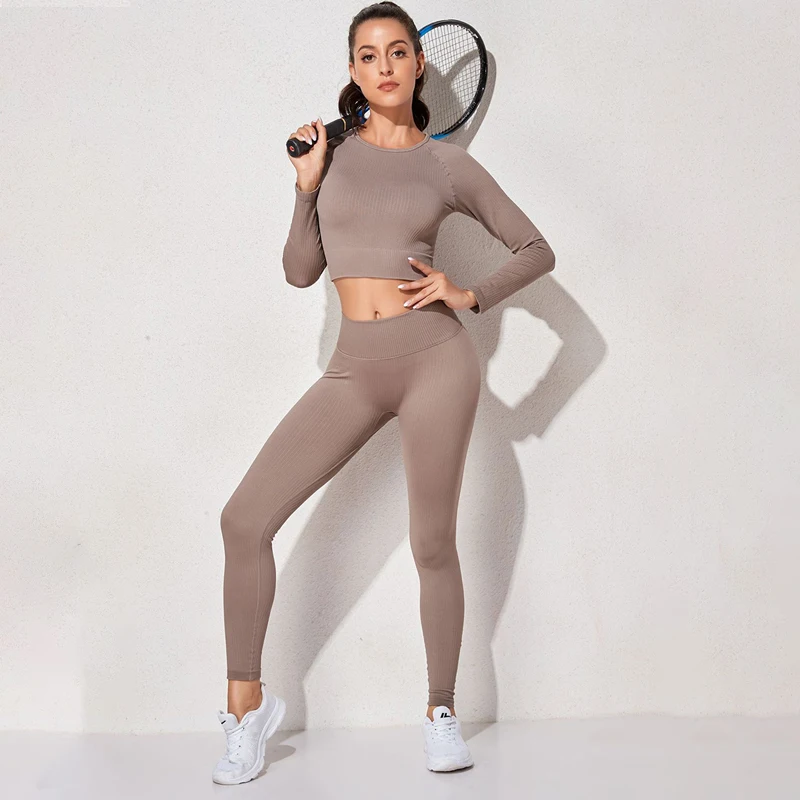 ASHEYWR 2/3Pcs Seamless Fitness Set Women High Waist Slim Workout Leggings Sets Female High Elastic Push Up Bras Top Suit Femme
ASHEYWR 2/3Pcs Seamless Fitness Set Women High Waist Slim Workout Leggings Sets Female High Elastic Push Up Bras Top Suit Femme