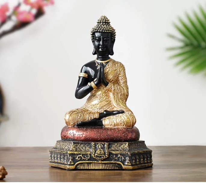 

Оптовая продажа, фигурка Будды # Asia, Таиланд, эффективная домашняя семейная статуя Будды фэн-шуй