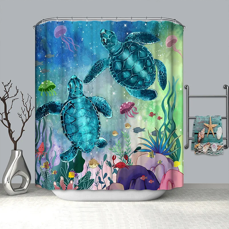 Черепаха занавеска для душа пляжные Водонепроницаемая занавеска для ванной Новое поступление шторы душ для ванной комнаты
Черепаха занавеска для душа пляжные Водонепроницаемая занавеска для ванной Новое поступление шторы душ для ванной комнаты