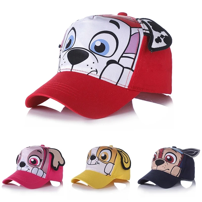 

2021 Genuine Paw Patrol Cotton Cute Children's Summer Hats Caps Headgear Chapeau Puppy Print Party Kids Birthday Gift Toy