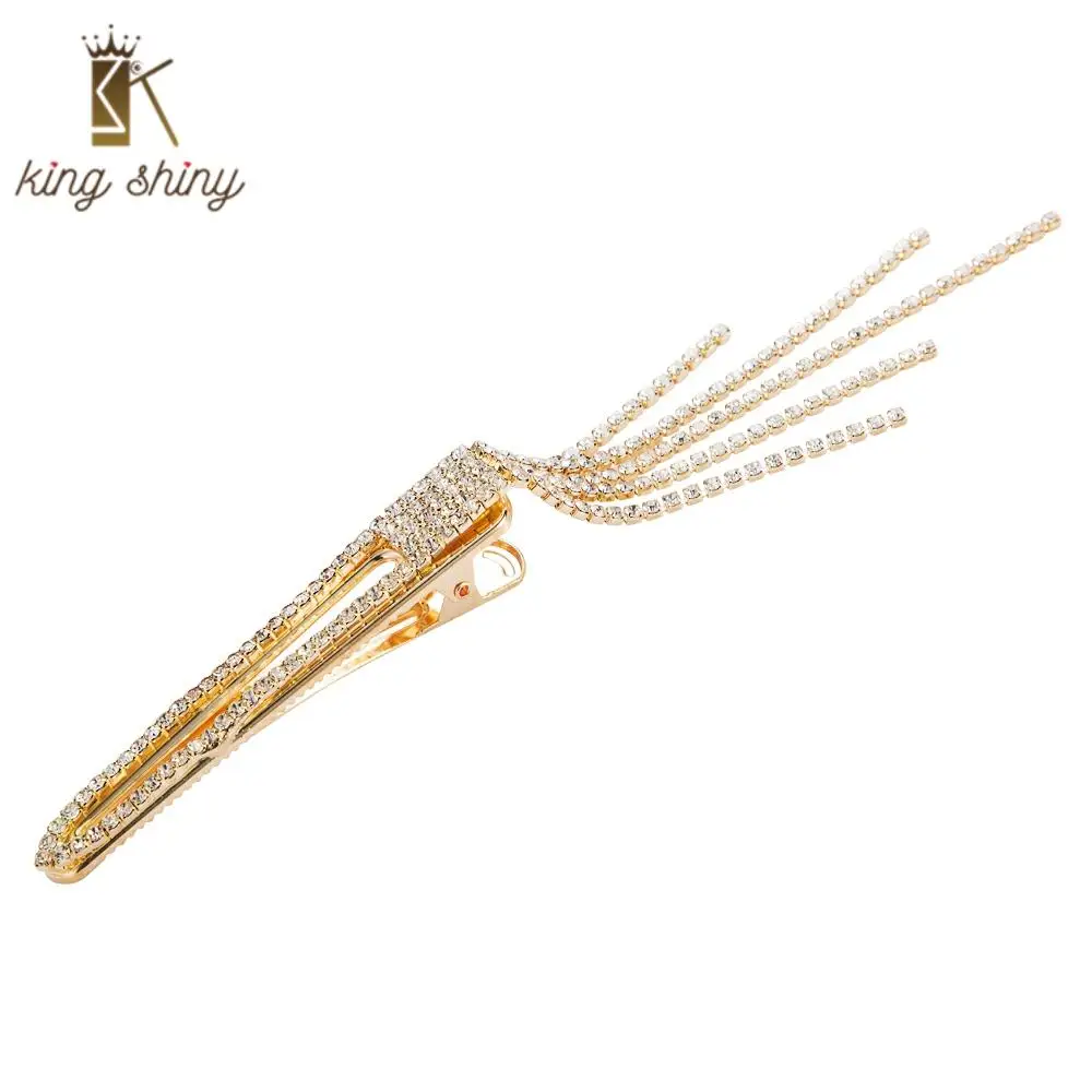 Korean Elegant Full Rhinestone Statement Hair Clips for Woman Luxury Shiny Crystal Long Tassel Hair Barretes Girl Party Headwear
Korean Elegant Full Rhinestone Statement Hair Clips for Woman Luxury Shiny Crystal Long Tassel Hair Barretes Girl Party Headwear