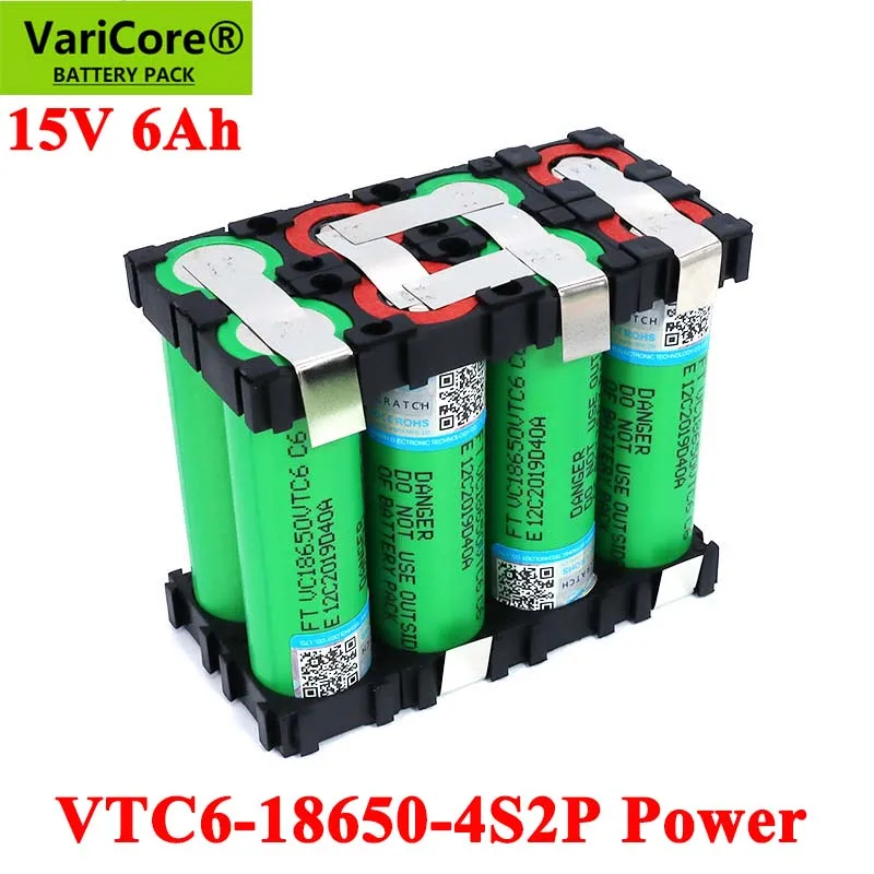Аккумуляторы VariCore 18650 VTC6 4S1P 14 4/14 8 в 3000 мАч 4S2P 6000 20 А 15 16 для аккумуляторов отверток