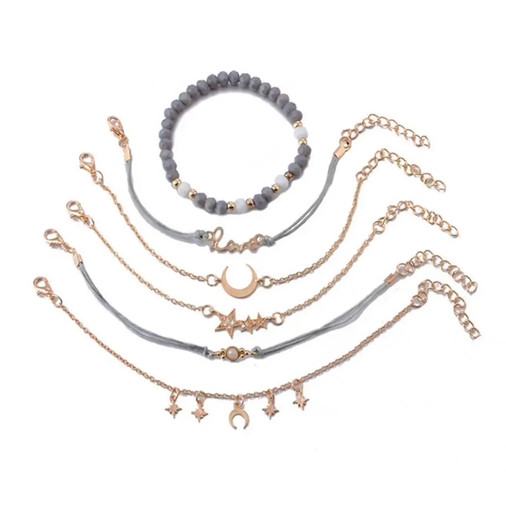 Chain Bracelets Eye-catching Practical Couple Bracelets Jewelry Supplies Stylish Bracelets Stylish Bracelets 1 Set
Chain Bracelets Eye-catching Practical Couple Bracelets Jewelry Supplies Stylish Bracelets Stylish Bracelets 1 Set