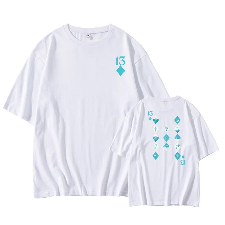 

SHINee debute 13th anniversary same printing o neck t shirt for summer kpop unisex dropped shoulder sleeve t-shirt