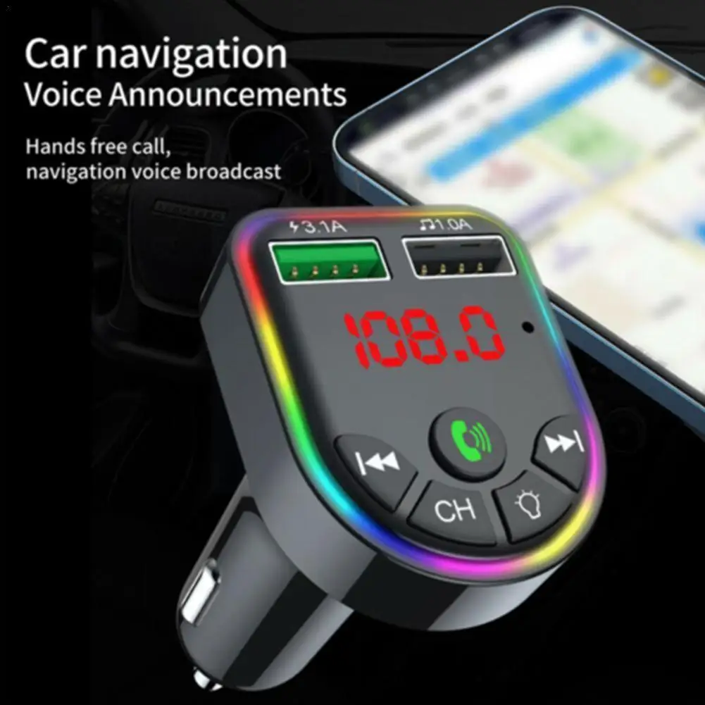 Автомобильный Fm-трансмиттер F6, беспроводной MP3-плеер Bt5.0 с громкой связью, аудиоприемник с Usb, быстрая зарядка для автомобиля, 12 в-24 в, Tf U-диск ...
Автомобильный Fm-трансмиттер F6, беспроводной MP3-плеер Bt5.0 с громкой связью, аудиоприемник с Usb, быстрая зарядка для автомобиля, 12 в-24 в, Tf U-диск ...