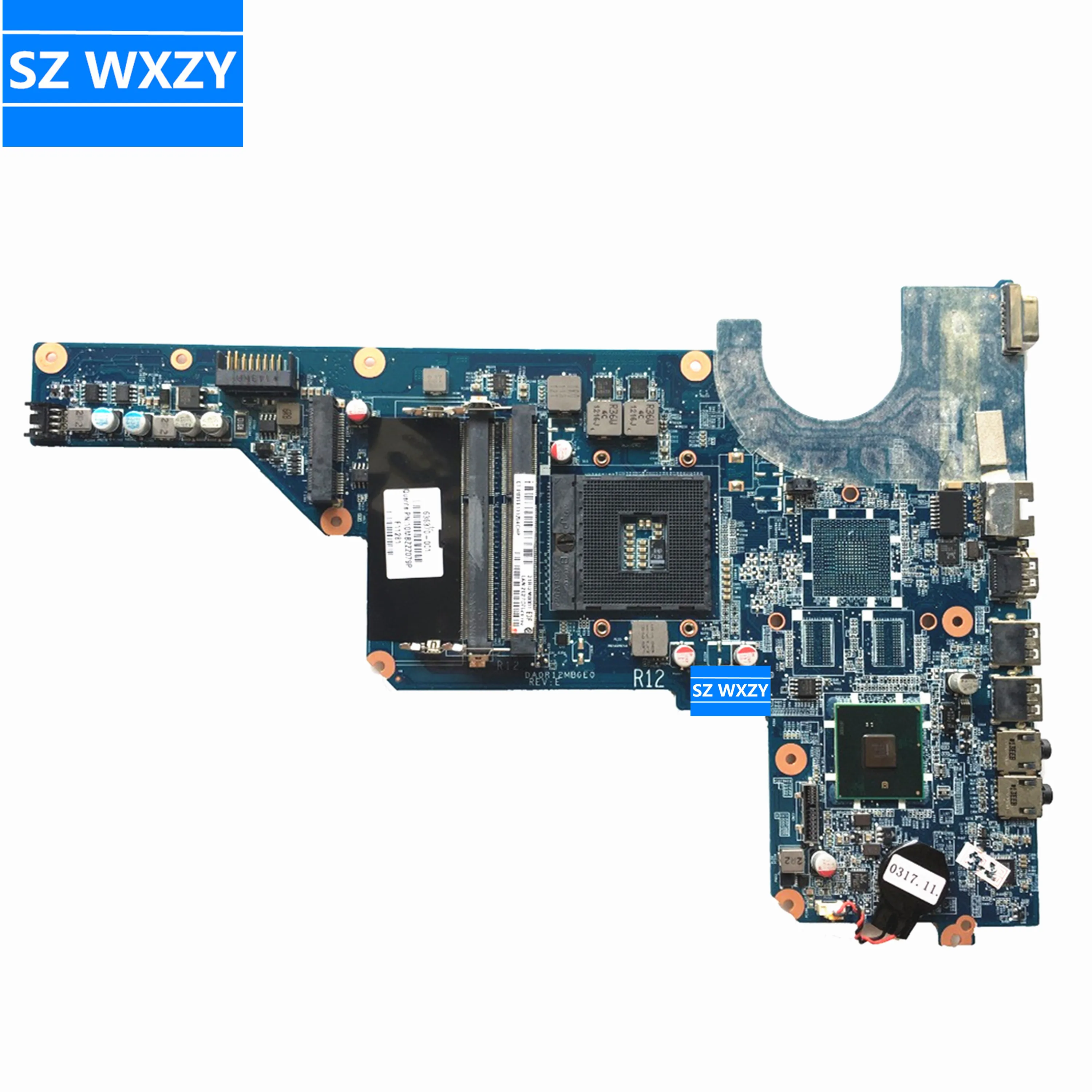 Высококачественная материнская плата для ноутбука HP G4 G6 G7 636370-001 DA0R12MB6E0 HM55 PGA989 DDR3