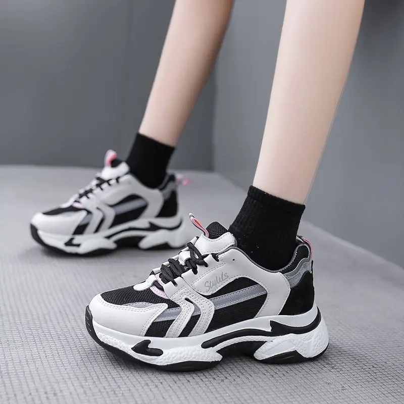 Women Sneakers 2020 Spring Fashion Women's Chunky Sneakers Height Increasing Ladies Walking Shoes Breathable Trainer Shoes
Women Sneakers 2020 Spring Fashion Women's Chunky Sneakers Height Increasing Ladies Walking Shoes Breathable Trainer Shoes