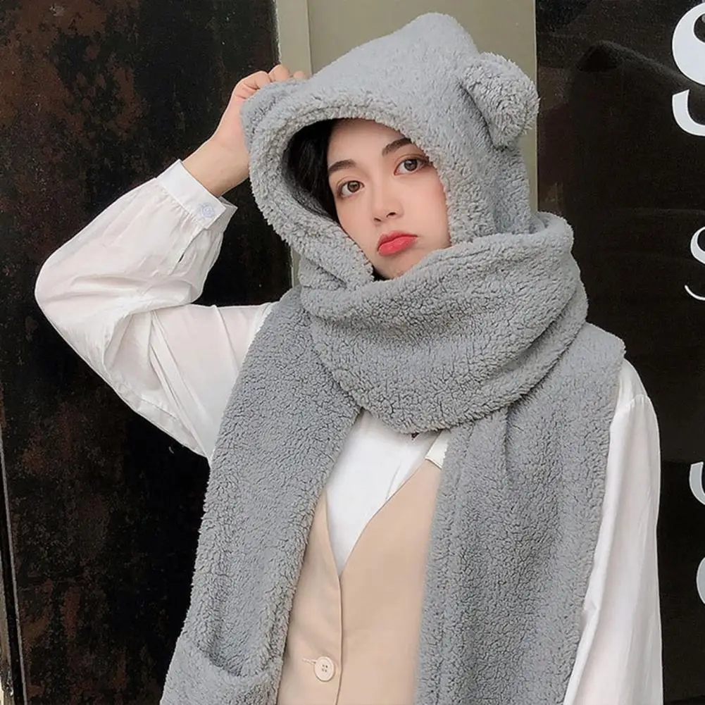 Women Hat Female Women Scarf Headwear Soft Stylish No Brim Integrated Hat Scarf Gloves
Women Hat Female Women Scarf Headwear Soft Stylish No Brim Integrated Hat Scarf Gloves