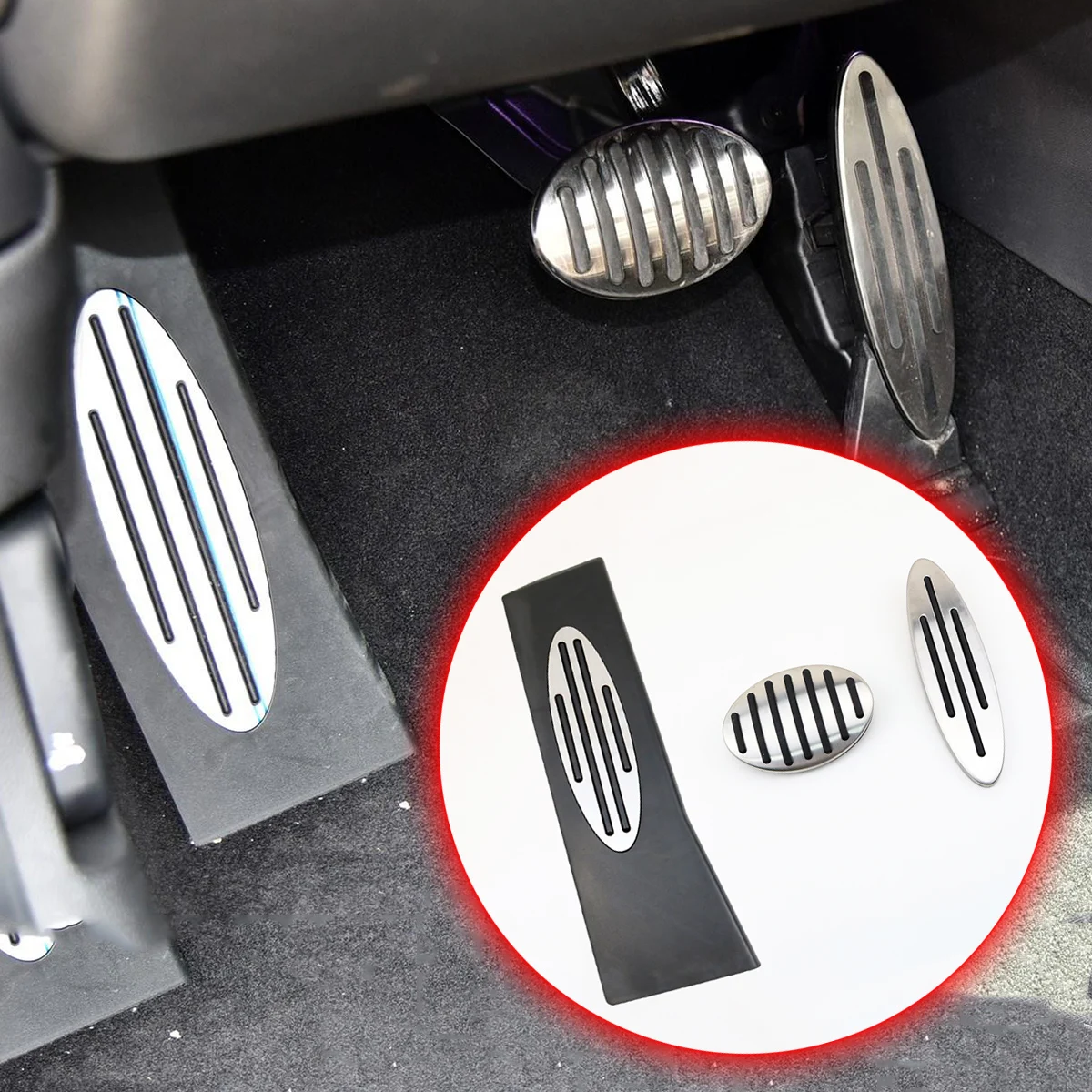 3X Accelerator Pedal Gas Oil Brake Fuel Carpet Foot Rest Pad Antiskid Steel Part Fit For Mini Cooper Accessories All Model Trim
3X Accelerator Pedal Gas Oil Brake Fuel Carpet Foot Rest Pad Antiskid Steel Part Fit For Mini Cooper Accessories All Model Trim