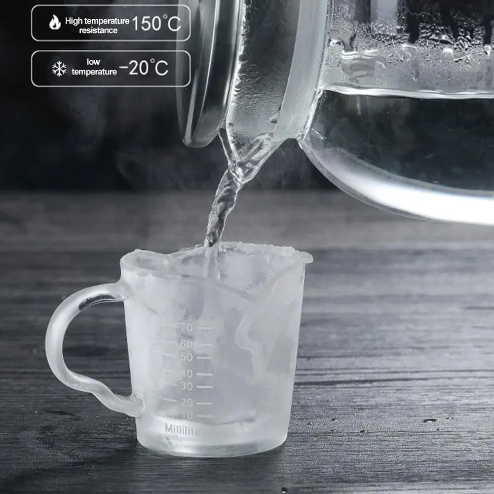 70ml Heat-resistant Measuring Cup Small Milk Jigger Coffee Kitchen Cup Double-mouthed For Espresso Ounce Cup Wisky Bottle
70ml Heat-resistant Measuring Cup Small Milk Jigger Coffee Kitchen Cup Double-mouthed For Espresso Ounce Cup Wisky Bottle