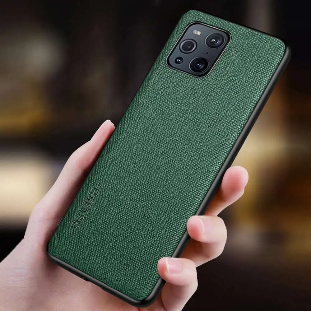 Чехол-накладка для Oppo Find X3 Pro из натуральной кожи | Мобильные телефоны и