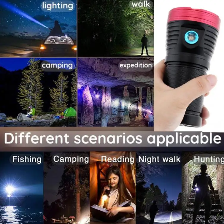 16 XML-T6 LEDs 8000LM Ultra Bright Aluminum Waterproof Flashlight Torch with 4 Modes Light for Hunting / Lighting / Fishing 
16 XML-T6 LEDs 8000LM Ultra Bright Aluminum Waterproof Flashlight Torch with 4 Modes Light for Hunting / Lighting / Fishing