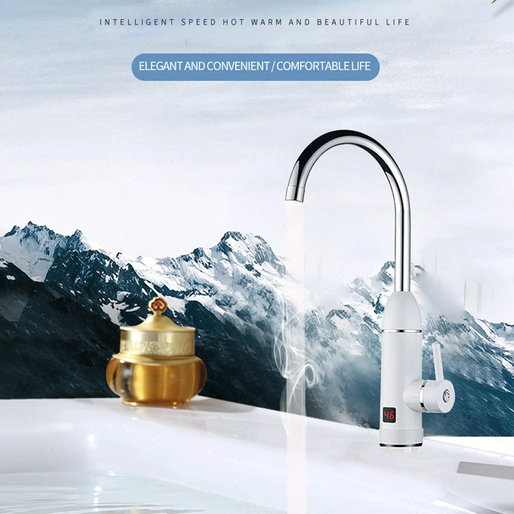 Most Popular Kitchen Faucet Plastic Electric Heater Water Tap with Temperature Display Safety and Fast Heating
Most Popular Kitchen Faucet Plastic Electric Heater Water Tap with Temperature Display Safety and Fast Heating