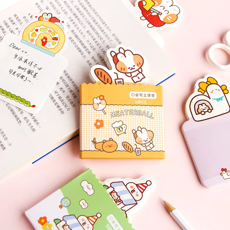50Pcs Mitte Cat Standable Series Notepad Memo Pad School Supplies Paper Stationary Office Decoration Accessories 
50Pcs Mitte Cat Standable Series Notepad Memo Pad School Supplies Paper Stationary Office Decoration Accessories