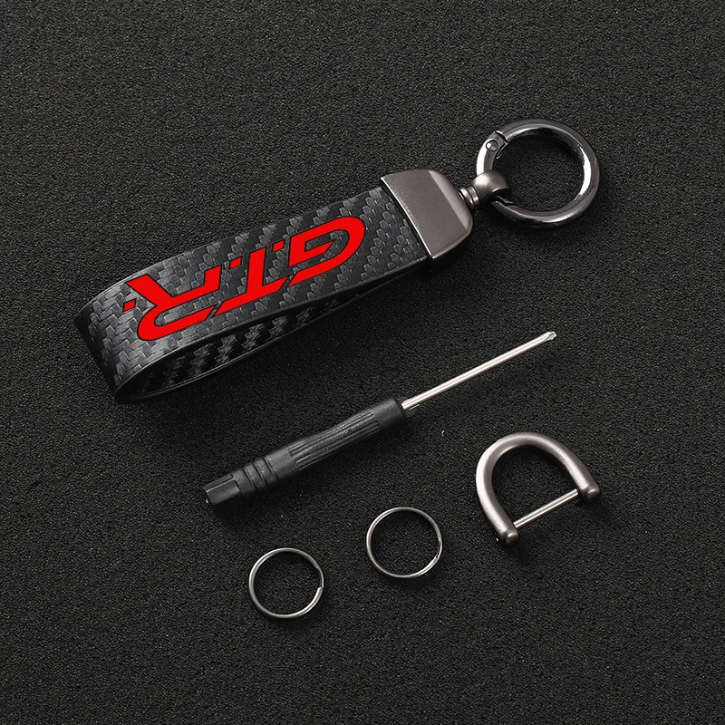 High-Grade Carbon Fiber Leather Car KeyChain 360 Degree Rotating Horseshoe Key Rings for Nismo GTR 34 35 r35 Logo Car Styling
High-Grade Carbon Fiber Leather Car KeyChain 360 Degree Rotating Horseshoe Key Rings for Nismo GTR 34 35 r35 Logo Car Styling