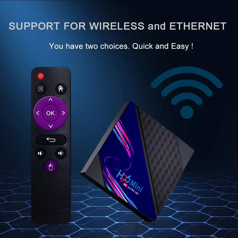 H96 MINI V8 Supports 4K 10-bit H.265 / H.264 / VP9 Video Playback and Display 1+8G 1920x1080 Android 10.0
H96 MINI V8 Supports 4K 10-bit H.265 / H.264 / VP9 Video Playback and Display 1+8G 1920x1080 Android 10.0