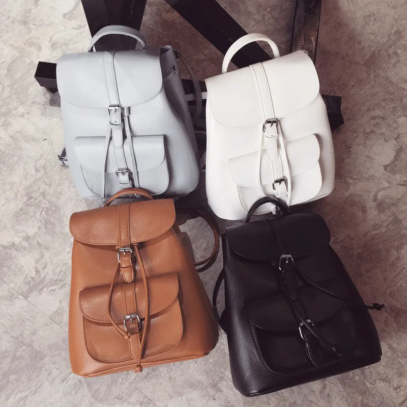 Women Drawstring Backpack PU Leather School bags Teenage Girls Belt decoration Backpacks for female High quality ladies Bagpack
Women Drawstring Backpack PU Leather School bags Teenage Girls Belt decoration Backpacks for female High quality ladies Bagpack