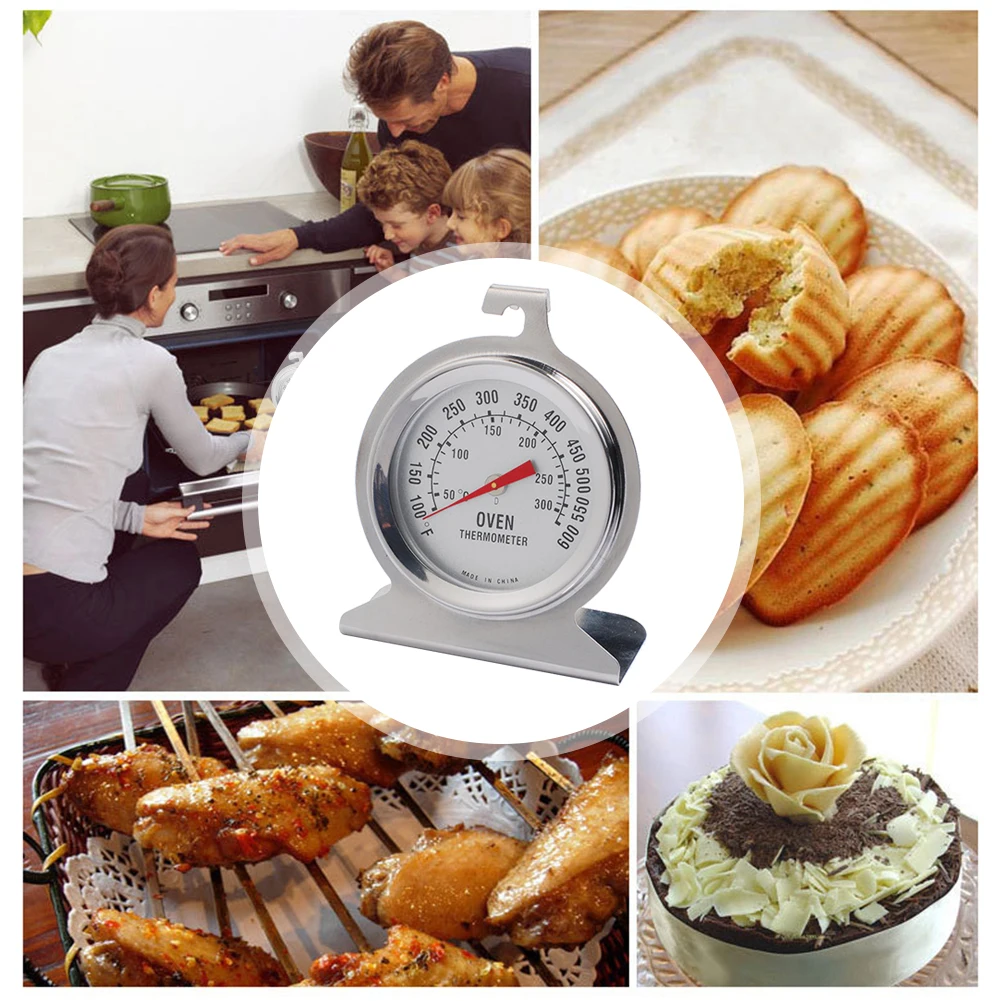 Classic Oven Thermometer 60F~600F/20C~300C Large Dial Stainless Steel Thermometer for Oven Grill Smoker
Classic Oven Thermometer 60F~600F/20C~300C Large Dial Stainless Steel Thermometer for Oven Grill Smoker
