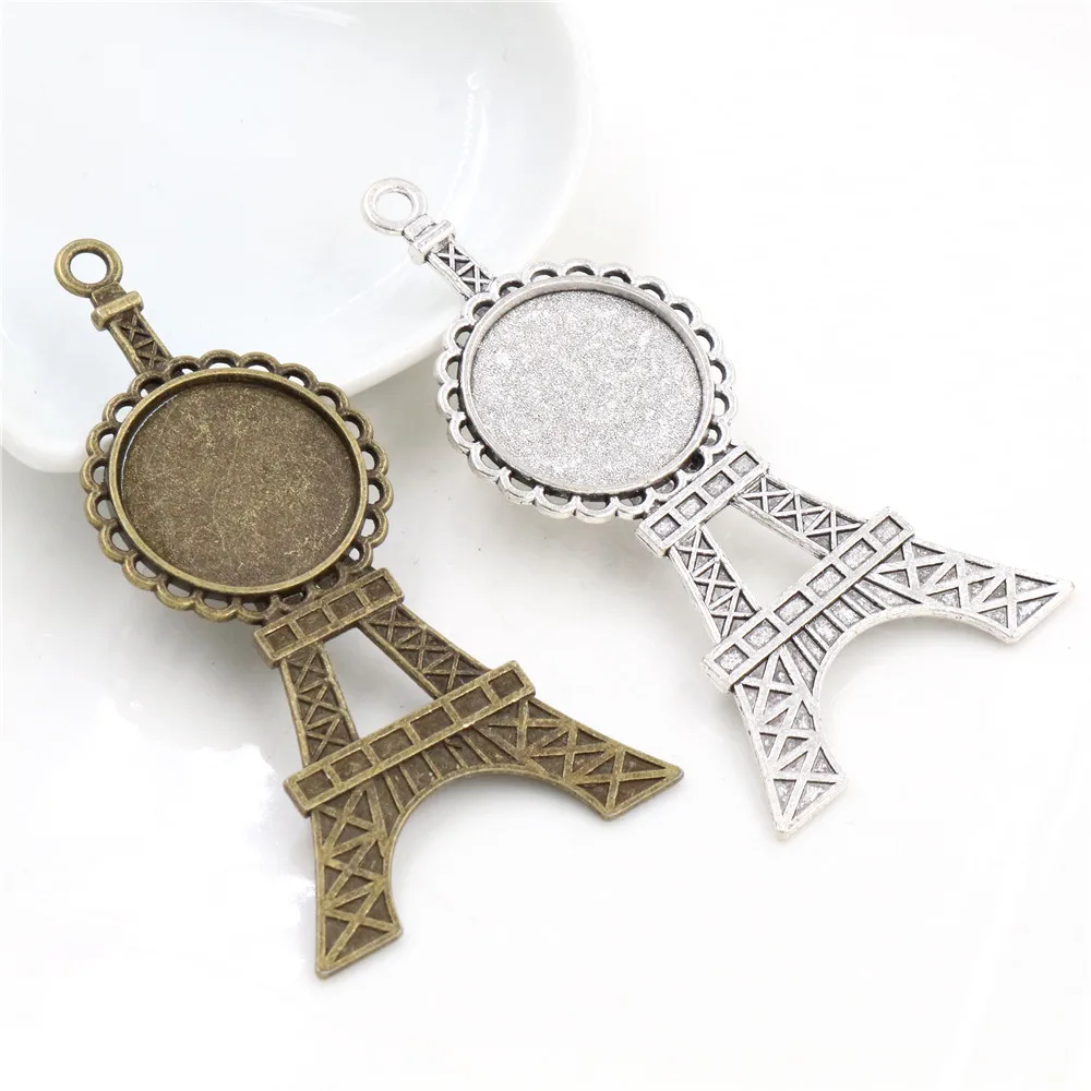 10pcs 20mm Inner Size Antique Silver Plated And Bronze Tower Style Cabochon Base Setting Charms Pendant
10pcs 20mm Inner Size Antique Silver Plated And Bronze Tower Style Cabochon Base Setting Charms Pendant