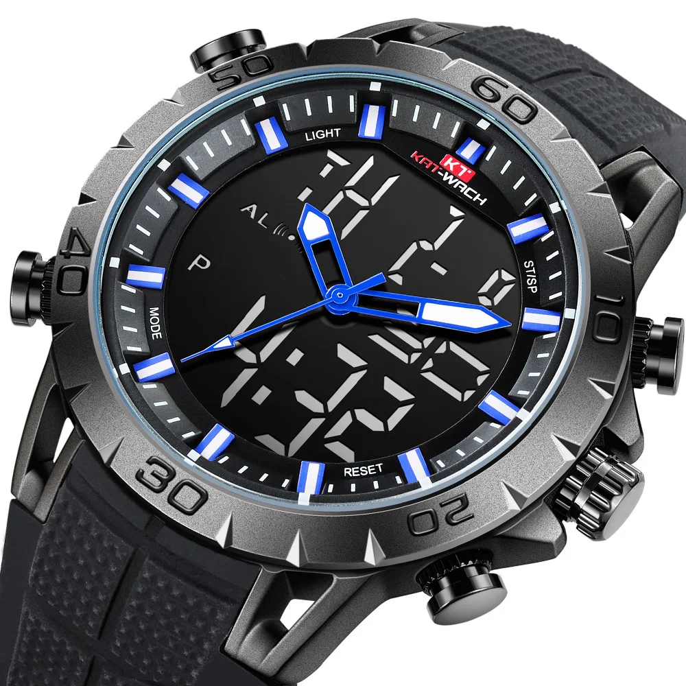 High Quality Men Rubber Strap Swim Watches LED Digital Alarm Quartz Watch Military Waterproof 50M Dual Display Clock Relojes
High Quality Men Rubber Strap Swim Watches LED Digital Alarm Quartz Watch Military Waterproof 50M Dual Display Clock Relojes