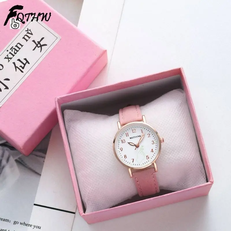 Luminous Watch Girl Cute Imitation Leather Clock Watches Simple Temperament Quartz Watch Women Trendy Luxury Wrist Watch Relojes 
Luminous Watch Girl Cute Imitation Leather Clock Watches Simple Temperament Quartz Watch Women Trendy Luxury Wrist Watch Relojes