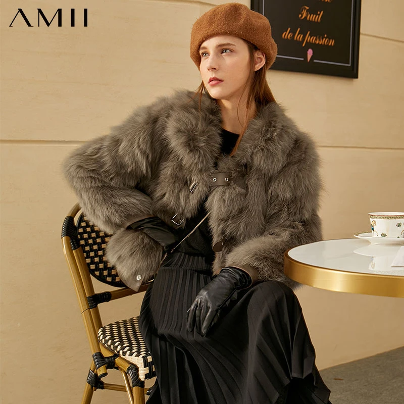 Amii Minimalism Winter Luxury Fox Fur Coat Women's Jacket Fashion Thick 100%wool&Fox Causal Lapel Coat Female 12070613
Amii Minimalism Winter Luxury Fox Fur Coat Women's Jacket Fashion Thick 100%wool&Fox Causal Lapel Coat Female 12070613