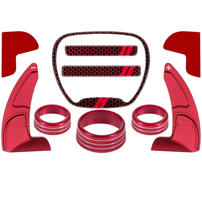 for Dodge Challenger Charger Durango 2015-2020 Steering Wheel Shift Paddle+Emblem Kit+Air Conditioner Switch CD Button
for Dodge Challenger Charger Durango 2015-2020 Steering Wheel Shift Paddle+Emblem Kit+Air Conditioner Switch CD Button