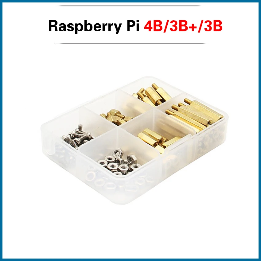 S ROBOT Raspberry Pi 4 Model B/3B+/3B Installation Tool 120Pcs M2.5 Spacer/Standoff+Nuts+Screws Accessories Kit RPRI192
S ROBOT Raspberry Pi 4 Model B/3B+/3B Installation Tool 120Pcs M2.5 Spacer/Standoff+Nuts+Screws Accessories Kit RPRI192