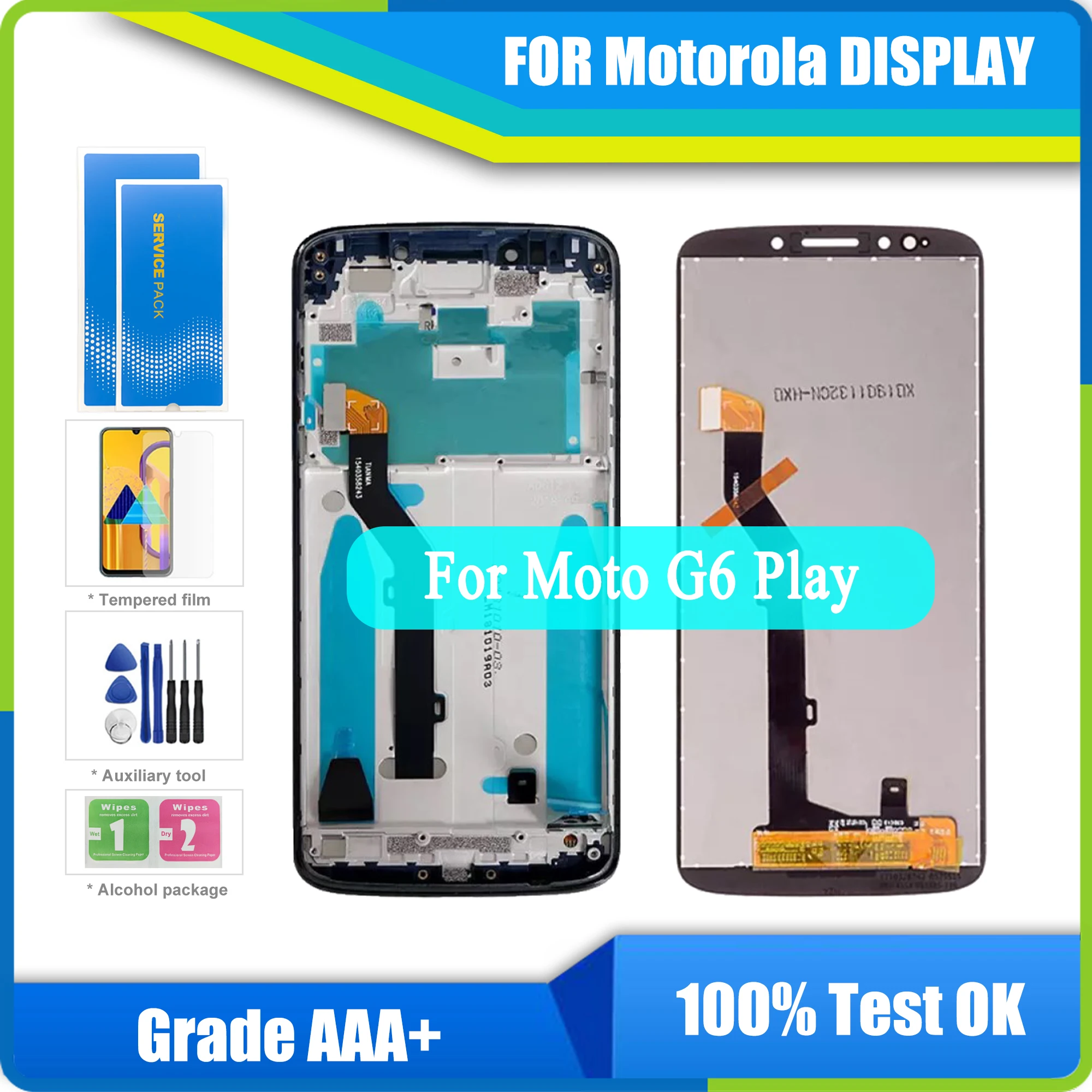 Original display For Motorola Moto G6 Games display touch digitizer mounting XT1922 XT1922-3 XT1922-4 XT1922-5 LCD with frame 
Original display For Motorola Moto G6 Games display touch digitizer mounting XT1922 XT1922-3 XT1922-4 XT1922-5 LCD with frame