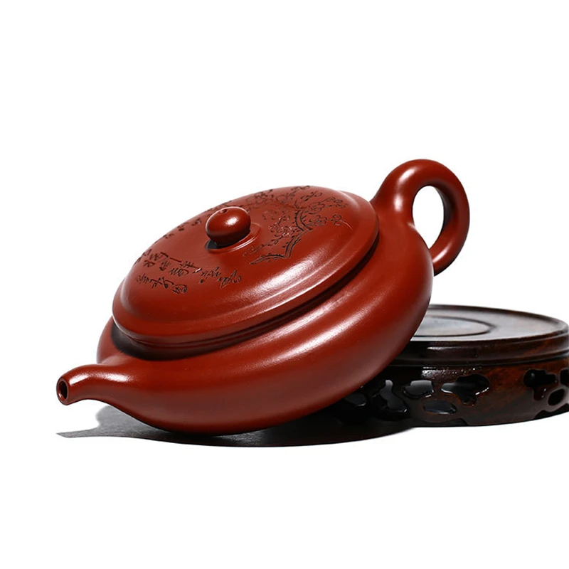 Chinese Flat Xishi kettle Mud Dahongpao Handmade Authentic Purple Clay Teapot Kung Fu Teaware
Chinese Flat Xishi kettle Mud Dahongpao Handmade Authentic Purple Clay Teapot Kung Fu Teaware