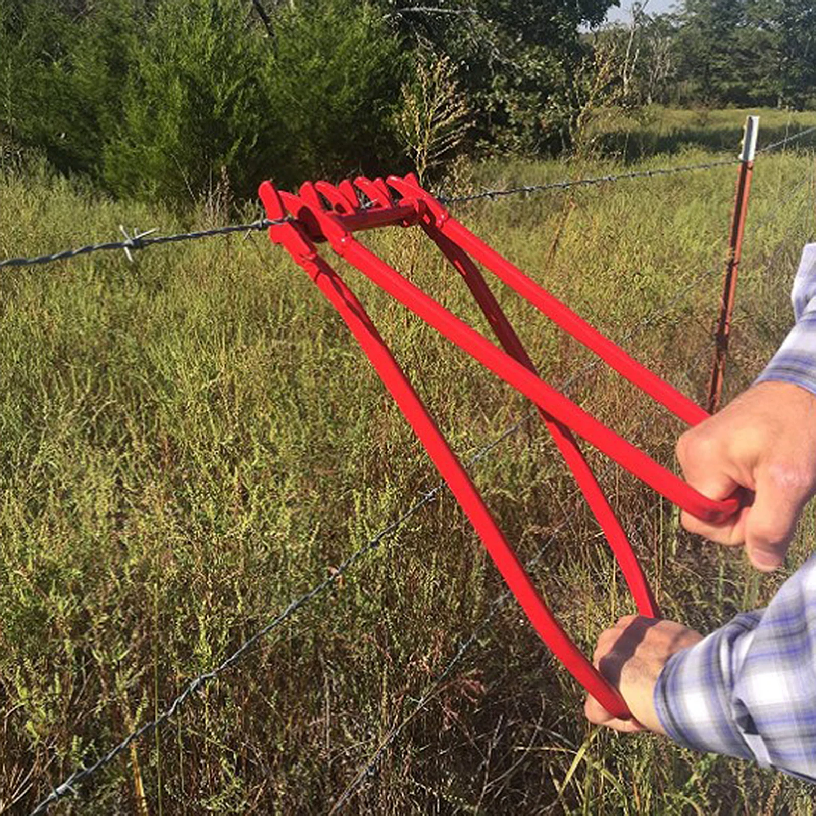 Wire Tight Fence Crimping Tool - Ranch Wire Tightener and Repair - Slick, High Tensile and Barbed Wire, Quick & Convenient
Wire Tight Fence Crimping Tool - Ranch Wire Tightener and Repair - Slick, High Tensile and Barbed Wire, Quick & Convenient