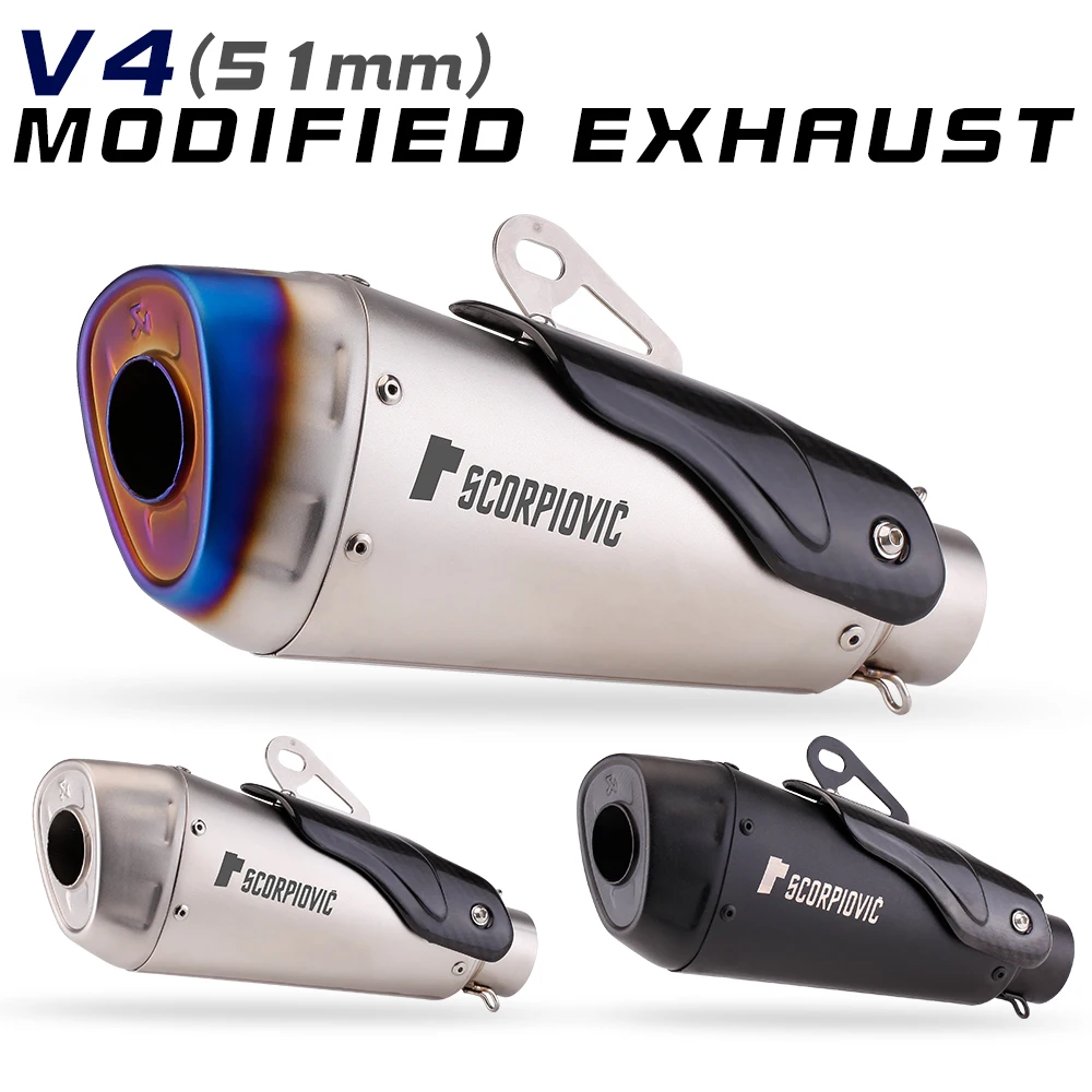 36-51mm Universal Left & Right Motorcycle Exhaust Pipe Muffler Escape moto DB Killer For RC390 Z800 GSXR750 TMAX530 XMAX300/250
36-51mm Universal Left & Right Motorcycle Exhaust Pipe Muffler Escape moto DB Killer For RC390 Z800 GSXR750 TMAX530 XMAX300/250