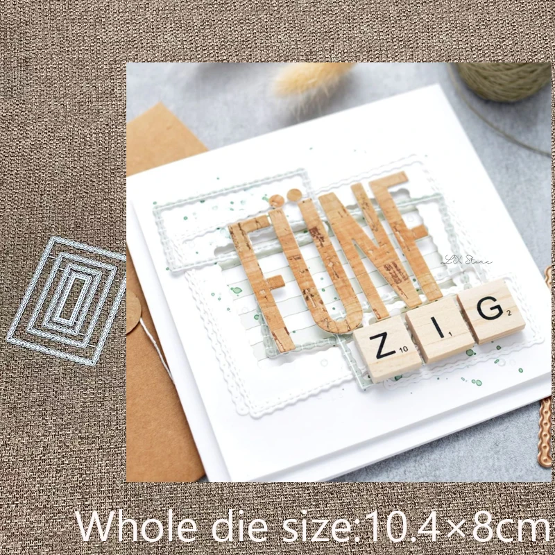 New Design Craft Metal stencil mold Cutting Dies Dotted rectangle decoration scrapbook die cuts Album Paper Card Craft Embossing
New Design Craft Metal stencil mold Cutting Dies Dotted rectangle decoration scrapbook die cuts Album Paper Card Craft Embossing