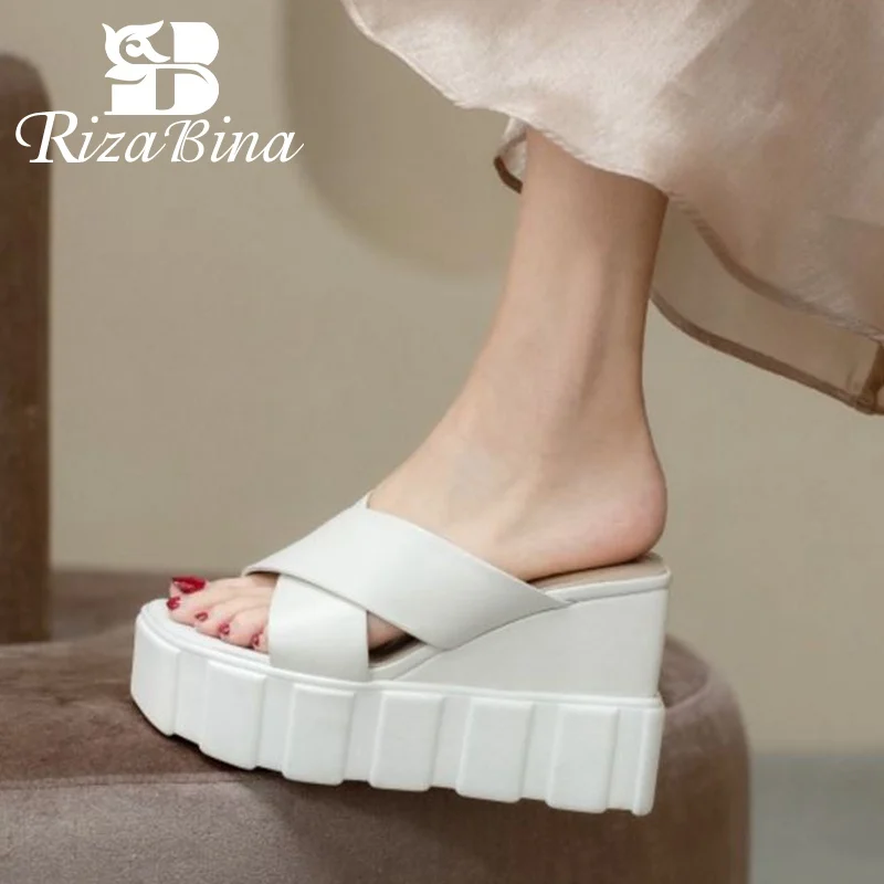 RIZABINA Plus Size 33-40 Real Leather Summer Women Sandals Platform Slingbacks Slip On Shoes For Women Fashion Outdoor Footwear
RIZABINA Plus Size 33-40 Real Leather Summer Women Sandals Platform Slingbacks Slip On Shoes For Women Fashion Outdoor Footwear