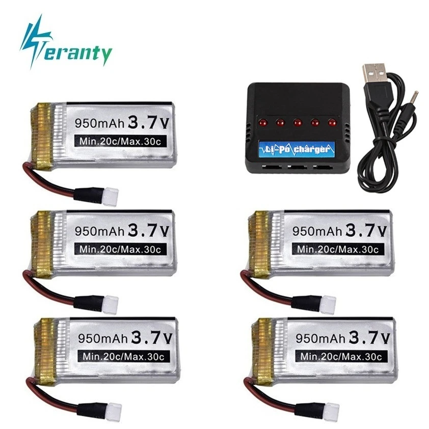Аккумулятор 950 мА · ч 3 7 в + зарядное устройство Usb для Syma X5c X5 X5sw Mjx X708W Rc Drone запасные