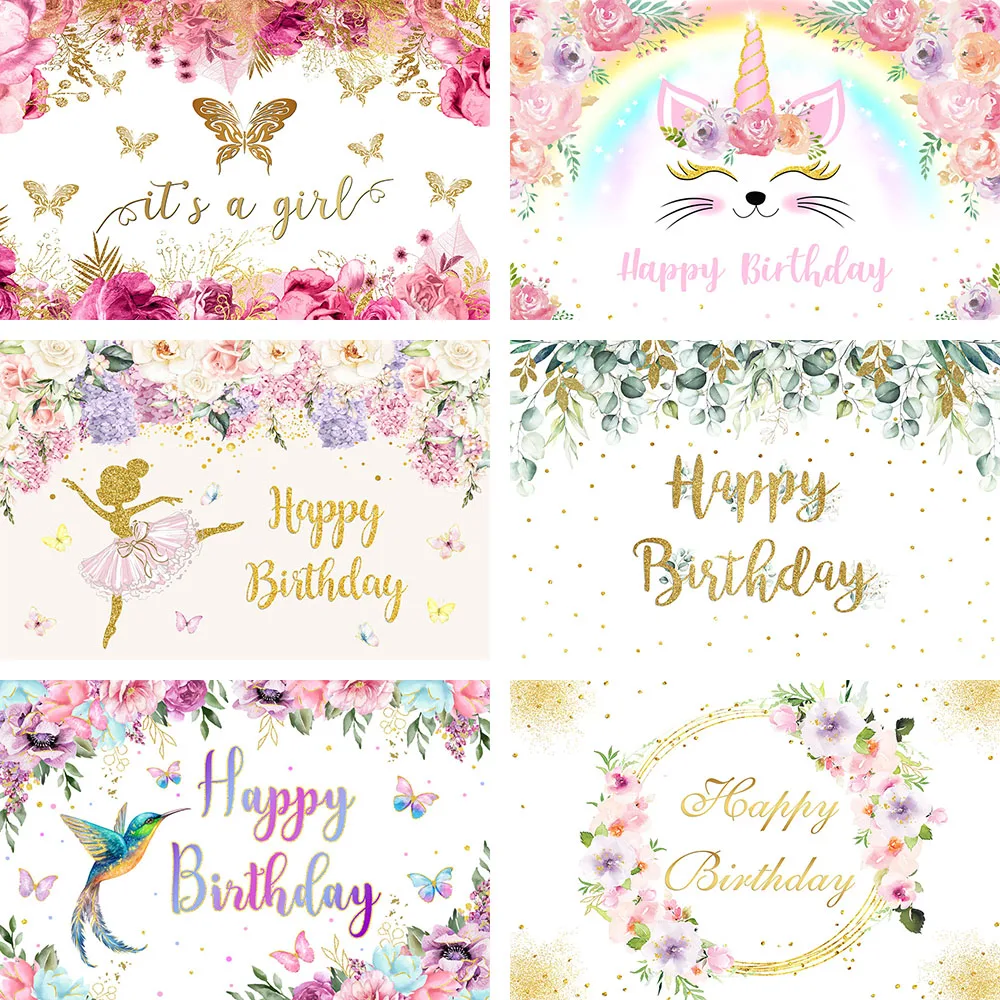 Avezano Pink Birthday Photography Backdrops Flowers Unicorn Golden Newborn Girl Princess Background For Photo Studio Photozone
Avezano Pink Birthday Photography Backdrops Flowers Unicorn Golden Newborn Girl Princess Background For Photo Studio Photozone