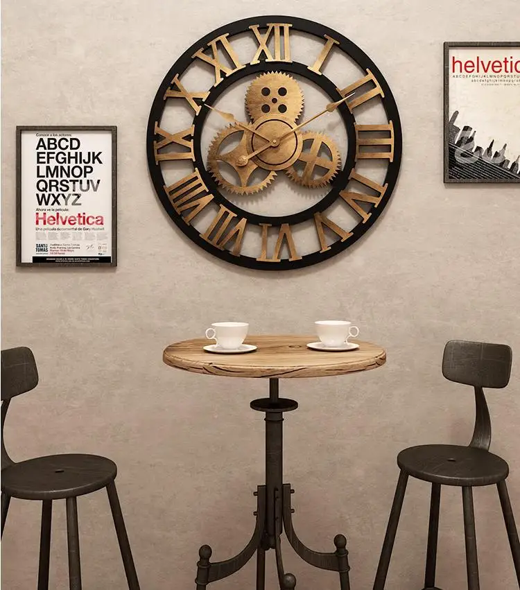 Handmade Wall Clock Saat Oversized Wall Watch Reloj Pared Horloge Clock Duvar Saati Luxury Art Big Gear Wood Vintage Home Decor
Handmade Wall Clock Saat Oversized Wall Watch Reloj Pared Horloge Clock Duvar Saati Luxury Art Big Gear Wood Vintage Home Decor