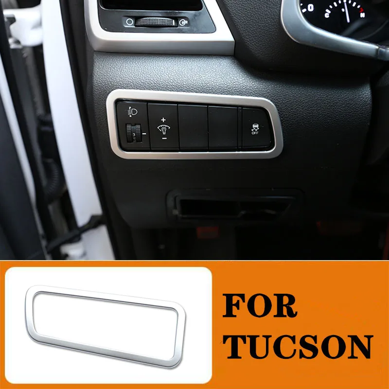 Silver Headlight Switch Panel Cover Car Styling Accessories Fit For Hyundai Tucson 2015 2016 2017 2018 Decoration Frame
Silver Headlight Switch Panel Cover Car Styling Accessories Fit For Hyundai Tucson 2015 2016 2017 2018 Decoration Frame