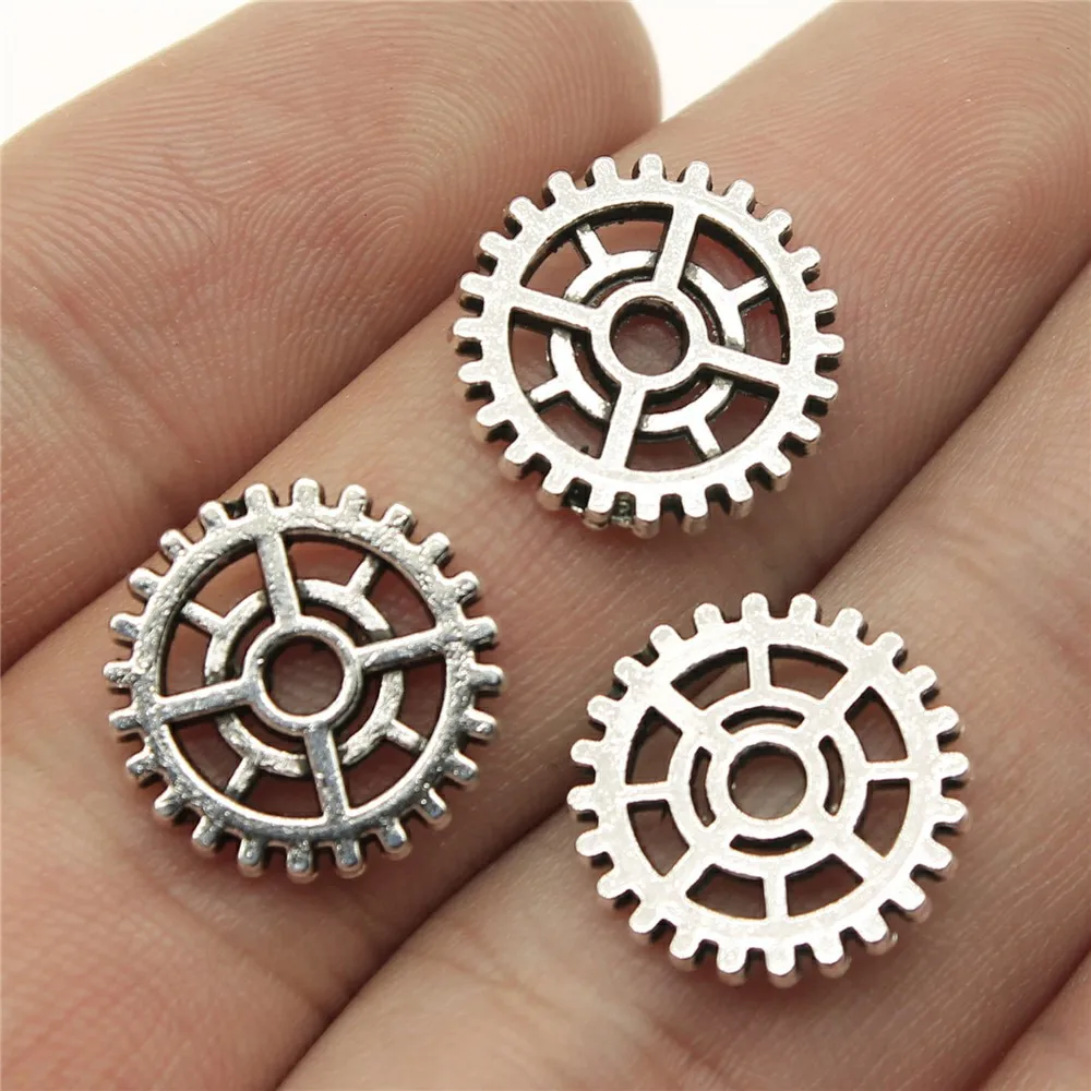 10Pcs 14*14mm Antique Bronze/Silver Plated Toothed Gear Charms For DIY Jewelry Making Pendants Accessories Handcraft Wholesale
10Pcs 14*14mm Antique Bronze/Silver Plated Toothed Gear Charms For DIY Jewelry Making Pendants Accessories Handcraft Wholesale