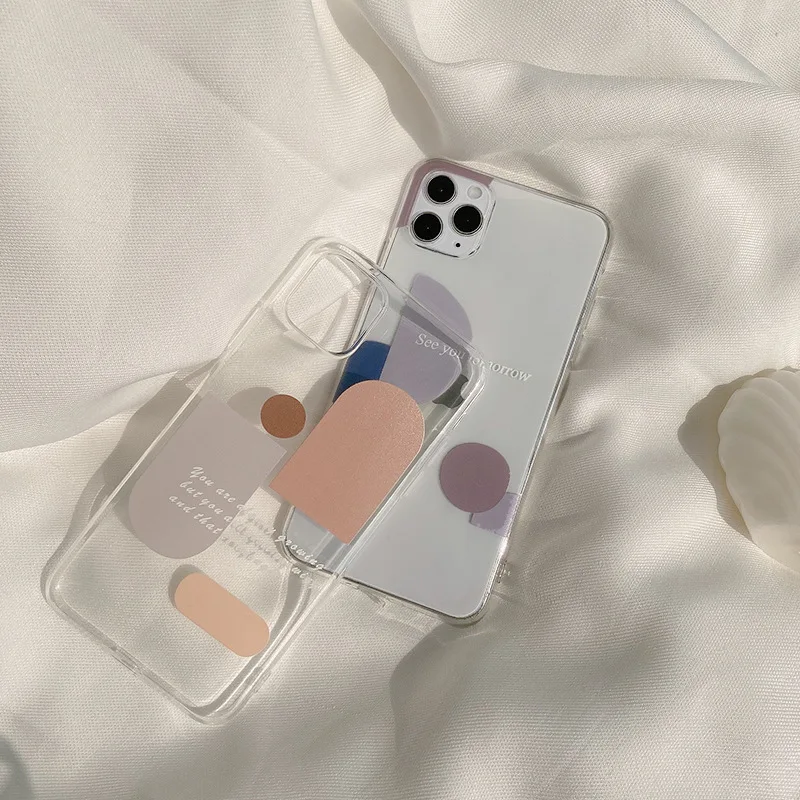 Geometric Simple Graphics Apple IPhone11ProMax/12Mini/XR/XS/X/8/7 Anti-drop Transparent Silicone Phone Case Wholesale
Geometric Simple Graphics Apple IPhone11ProMax/12Mini/XR/XS/X/8/7 Anti-drop Transparent Silicone Phone Case Wholesale