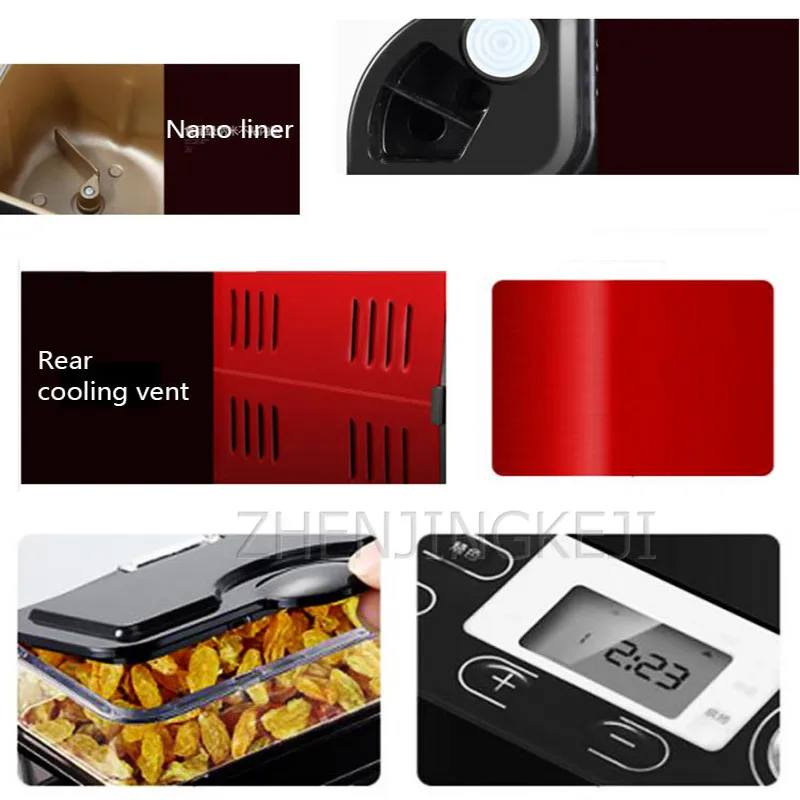 220V Home Bread Machine Fully Automatic Harmony Surface Fermentation Intelligent Pork Floss Multifunction Breakfast Machine 450W
220V Home Bread Machine Fully Automatic Harmony Surface Fermentation Intelligent Pork Floss Multifunction Breakfast Machine 450W